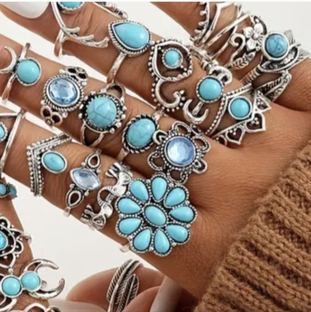 20 Rings Boho Stacking Rings Fashion Jewelry Stacking Ring Collection